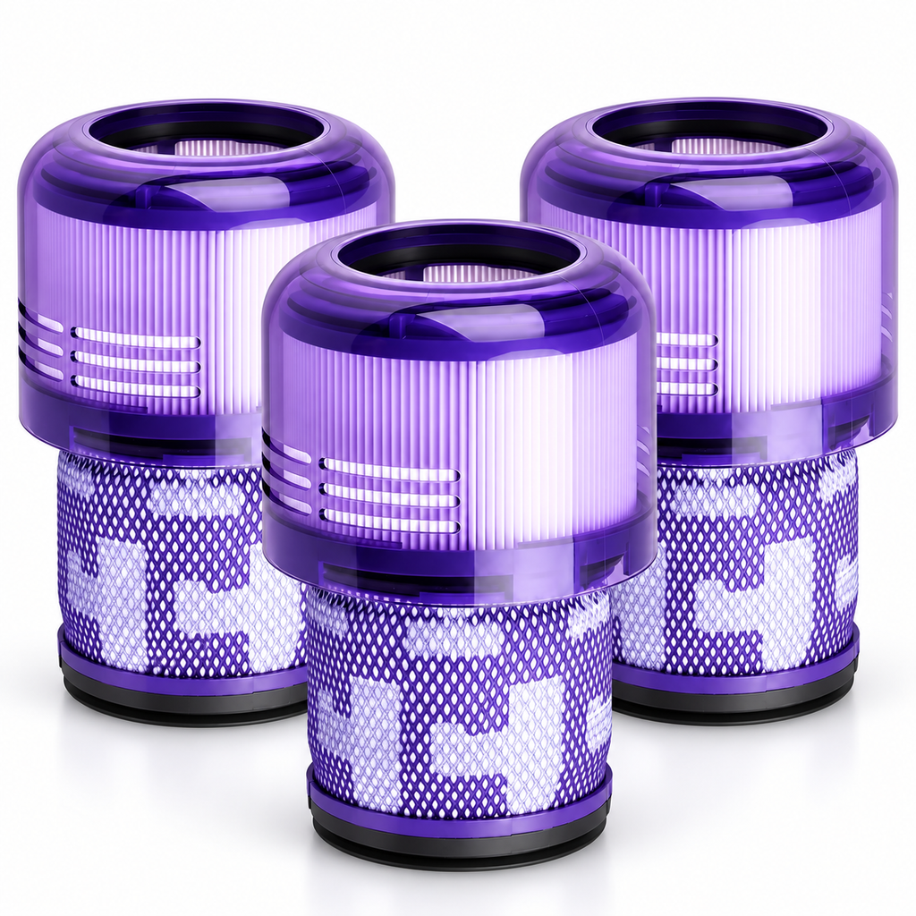 Featured photo showing a 3-pack of replacement filters compatible with Dyson V11 and V15.