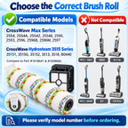 Pet brush roll and replacement filters arranged on a neutral background.