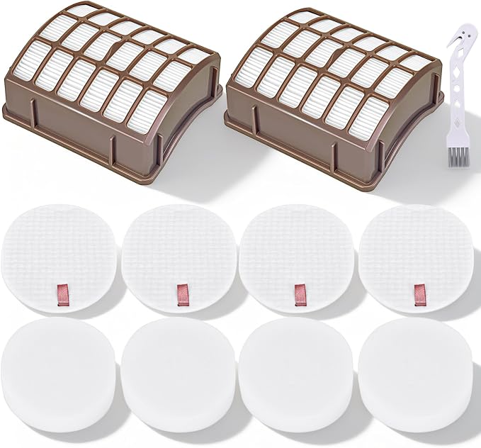 Featured photo showing the Shark NV70 compatible replacement filter kit (10-piece).