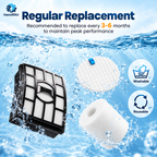 Packaged Shark Rotator replacement filter kit with visible labels.