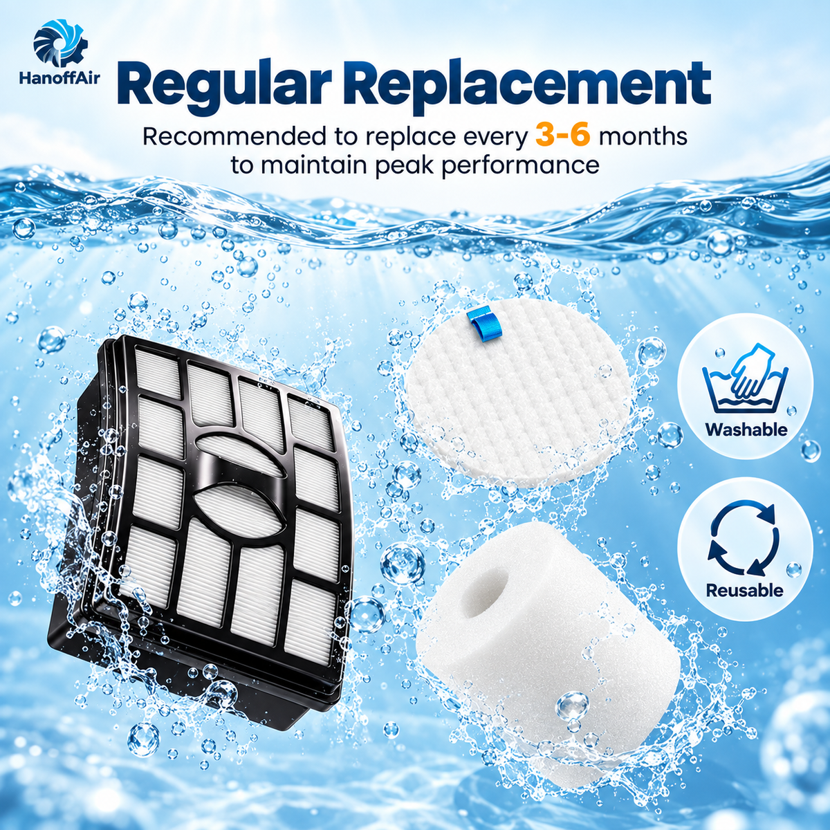 Packaged Shark Rotator replacement filter kit with visible labels.