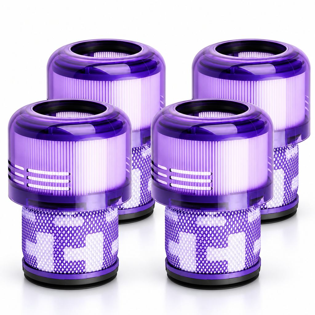Featured photo showing a 4-pack of replacement filters compatible with Dyson V11 and V15.